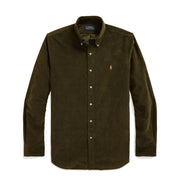 Polo Ralph Lauren Custom Fit Corduroy Shirt Canopy Olive - Parasol Store