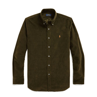 Polo Ralph Lauren Custom Fit Corduroy Shirt Canopy Olive - Parasol Store