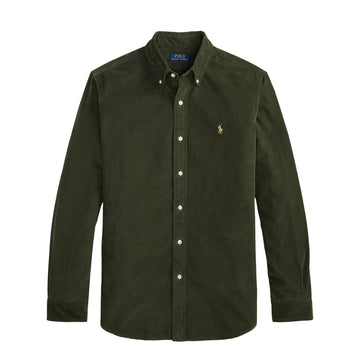 Polo Ralph Lauren Custom Fit Corduroy Shirt Company Olive W/Khaki Pp