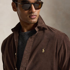 Polo Ralph Lauren Custom Fit Corduroy Shirt Nutmeg Brown