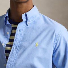 Polo Ralph Lauren Custom Fit Garment-Dyed Oxford Shirt Austin Blue