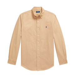 Polo Ralph Lauren Custom Fit Garment-Dyed Oxford Shirt Classic Camel