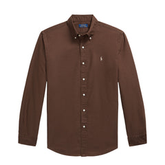 Polo Ralph Lauren Custom Fit Garment-Dyed Oxford Shirt Nutmeg Brown