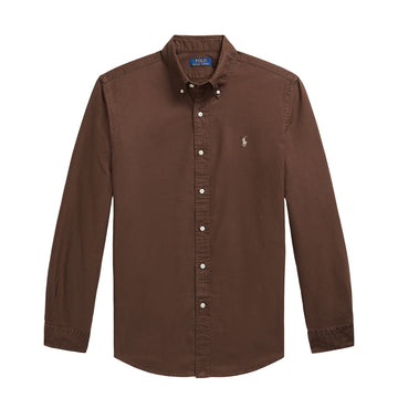 Polo Ralph Lauren Custom Fit Garment-Dyed Oxford Shirt Nutmeg Brown