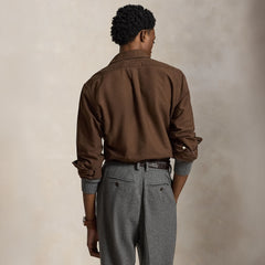 Polo Ralph Lauren Custom Fit Garment-Dyed Oxford Shirt Nutmeg Brown