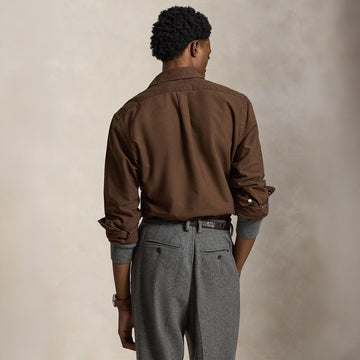 Polo Ralph Lauren Custom Fit Garment-Dyed Oxford Shirt Nutmeg Brown