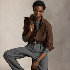 Polo Ralph Lauren Custom Fit Garment-Dyed Oxford Shirt Nutmeg Brown