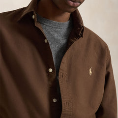 Polo Ralph Lauren Custom Fit Garment-Dyed Oxford Shirt Nutmeg Brown
