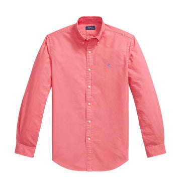 Polo Ralph Lauren Custom Fit Garment-Dyed Oxford Shirt Pale Red - Parasol Store