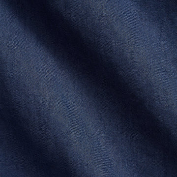 Polo Ralph Lauren Custom Fit Linen Shirt Newport Navy / White