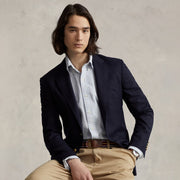 Polo Ralph Lauren Custom Fit Oxford Shirt Blue / White Stripe - Parasol Store