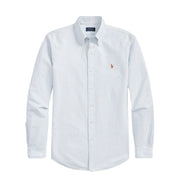 Polo Ralph Lauren Custom Fit Oxford Shirt Blue / White Stripe - Parasol Store