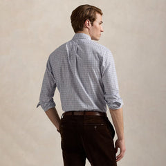 Polo Ralph Lauren Custom Fit Plaid Twill Shirt Nevis Blue / Multi - Parasol Store