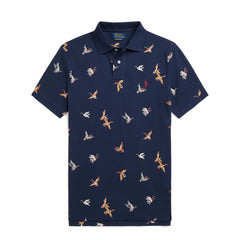 Polo Ralph Lauren Custom Slim Duck-Print Polo Shirt Mallard Flight Newport Navy - Parasol Store