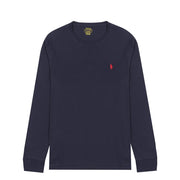 Polo Ralph Lauren Custom Slim Fit Cotton LS T-Shirt Ink Navy - Parasol Store