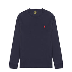 Polo Ralph Lauren Custom Slim Fit Cotton LS T-Shirt Ink Navy - Parasol Store