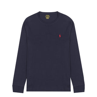 Polo Ralph Lauren Custom Slim Fit Cotton LS T-Shirt Ink Navy - Parasol Store
