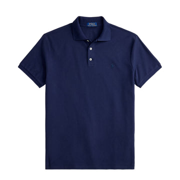 Polo Ralph Lauren Custom Slim Fit Honeycomb-Mesh Polo Shirt Cruise Navy - Parasol Store