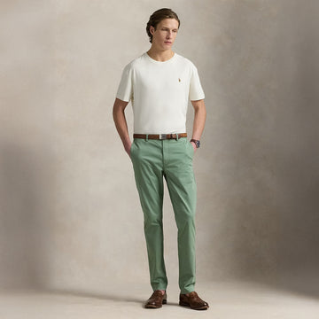 Polo Ralph Lauren Custom Slim Fit Jersey Crewneck T-Shirt Antique Cream - Parasol Store