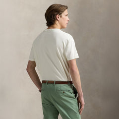 Polo Ralph Lauren Custom Slim Fit Jersey Crewneck T-Shirt Antique Cream - Parasol Store