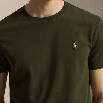 Polo Ralph Lauren Custom Slim Fit Jersey Crewneck T-Shirt Company Olive/C8526