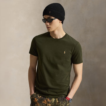 Polo Ralph Lauren Custom Slim Fit Jersey Crewneck T-Shirt Company Olive/C8526