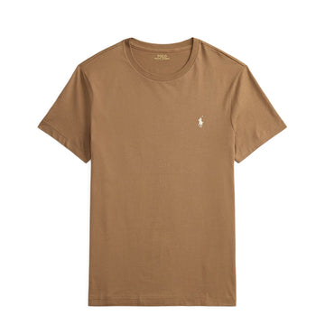Polo Ralph Lauren Custom Slim Fit Jersey Crewneck T-Shirt RL Brown - Parasol Store