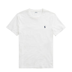 Polo Ralph Lauren Custom Slim Fit Jersey Crewneck T-Shirt White