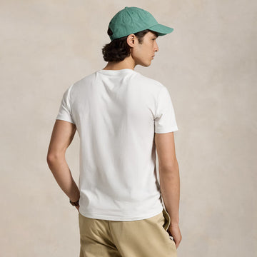 Polo Ralph Lauren Custom Slim Fit Jersey Crewneck T-Shirt White