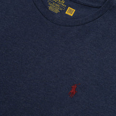 Polo Ralph Lauren Custom Slim Fit Jersey L/S T-Shirt Spring Navy Heather - Parasol Store