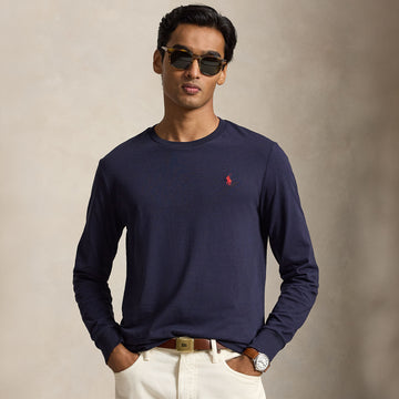 Polo Ralph Lauren Custom Slim Fit L/S Jersey T-Shirt Ink / C3870
