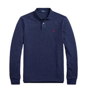 Polo Ralph Lauren Custom Slim Fit LS Polo Spring Navy Heather - Parasol Store