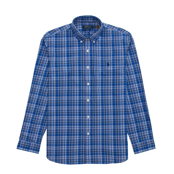 Polo Ralph Lauren Custom Fit Check Shirt Blue Multi - Parasol Store