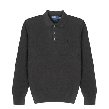 Polo Ralph Lauren Custom Slim Fit Mesh L/S Polo Windsor Heather