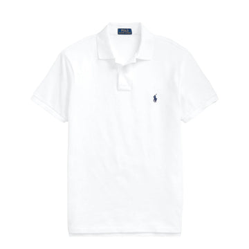Polo Ralph Lauren Custom Slim Fit Mesh Polo White
