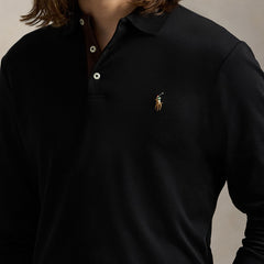 Polo Ralph Lauren Custom Slim Fit Soft Cotton Polo Shirt Black