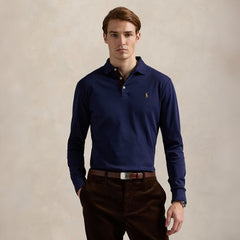 Polo Ralph Lauren Custom Slim Fit Soft Cotton Polo Shirt Refined Navy