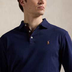Polo Ralph Lauren Custom Slim Fit Soft Cotton Polo Shirt Refined Navy
