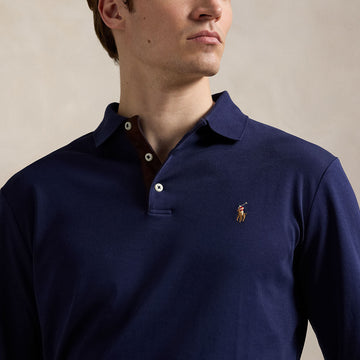 Polo Ralph Lauren Custom Slim Fit Soft Cotton Polo Shirt Refined Navy