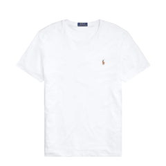 Polo Ralph Lauren Custom Slim Fit Soft Cotton T-Shirt White - Parasol Store