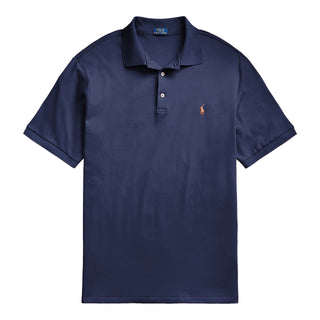Polo Ralph Lauren Custom Slim Fit Soft Touch Polo Shirt Spring Navy - Parasol Store