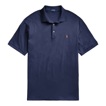 Polo Ralph Lauren Custom Slim Fit Soft Touch Polo Shirt Spring Navy - Parasol Store