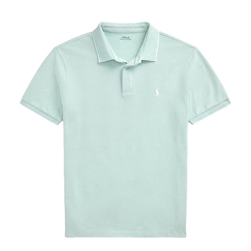 Polo Ralph Lauren Custom Slim Fit Stretch Oxford Mesh Polo Celadon/White