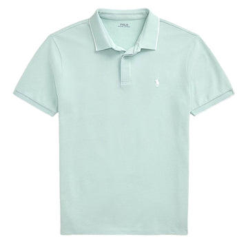 Polo Ralph Lauren Custom Slim Fit Stretch Oxford Mesh Polo Celadon/White - Parasol Store
