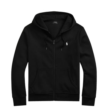 Polo Ralph Lauren Double-Knit Full-Zip Hoodie Polo Black - Parasol Store