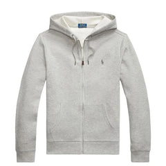 Polo Ralph Lauren Double-Knit Mesh Full-Zip Hoodie Andover Heather