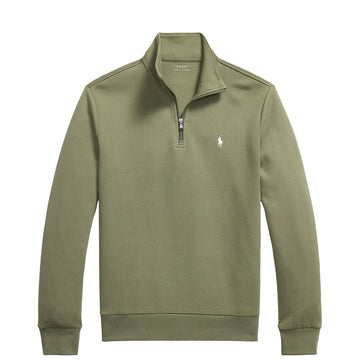 Polo Ralph Lauren Double Knit Quarter Zip Pullover Cruise Olive / C1730
