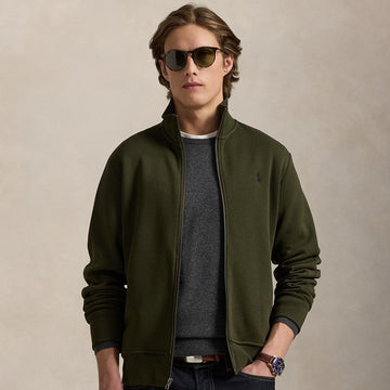 Polo Ralph Lauren Double Knit Track Jacket Company Olive - Parasol Store