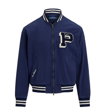 Polo Ralph Lauren Embroidered Canvas Track Jacket Newport Navy - Parasol Store