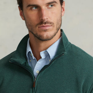 Polo Ralph Lauren Estate-Rib Quarter-Zip Pullover Scotch Pine Heather - Parasol Store